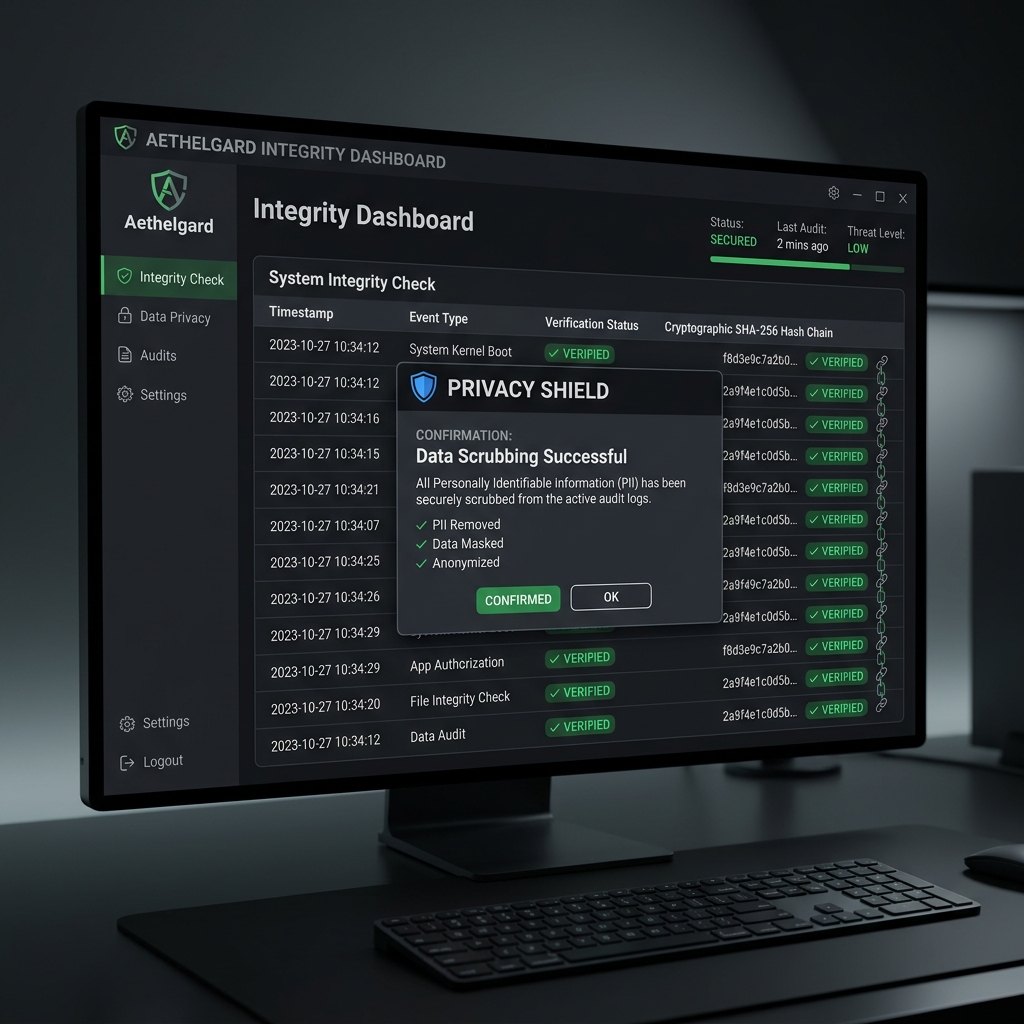 Integrity dashboard
